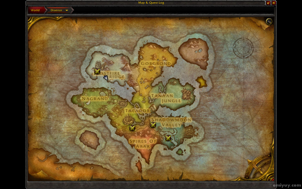 Nagrand Bonus Objectives Map