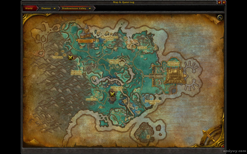 WoD Alpha Interface Maps as of June 20 2014 The Stormwind