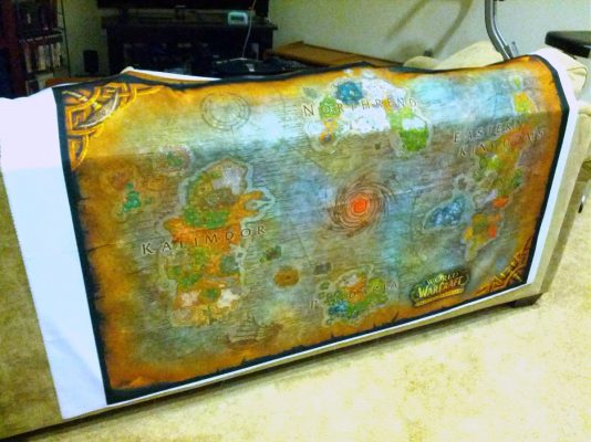 World of Warcraft Vanilla Azeroth World Map High Quality A3 